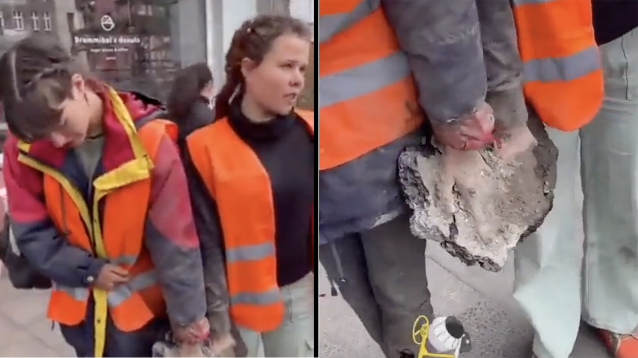 Activists cemented their hands to the tarmac, now they may lose them