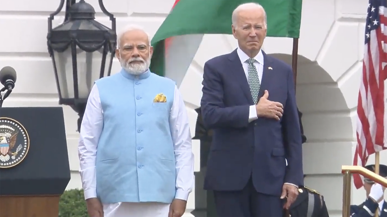 Blogger seizes on Joe Biden saluting wrong National Anthem