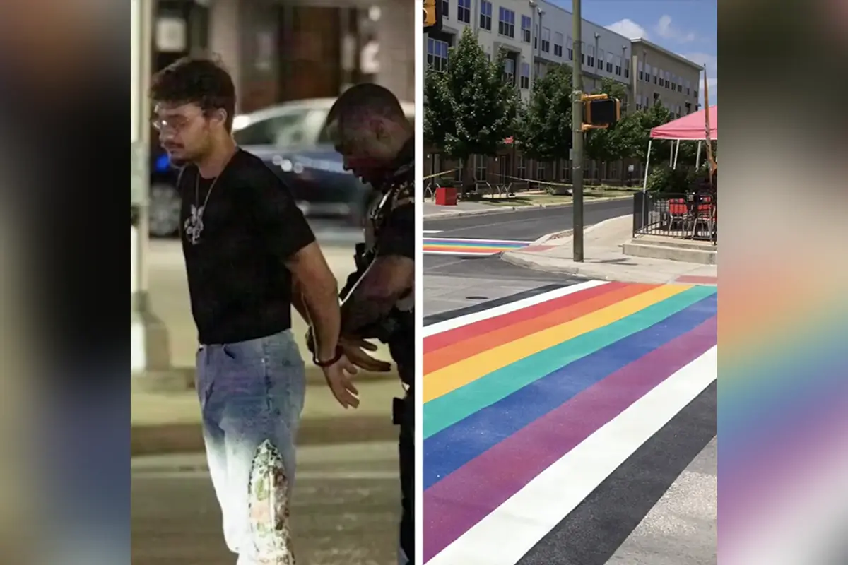Dallas man gets arrested attempting to repaint a rainbow Pride mural after the city worked so hard to finally get rid of it