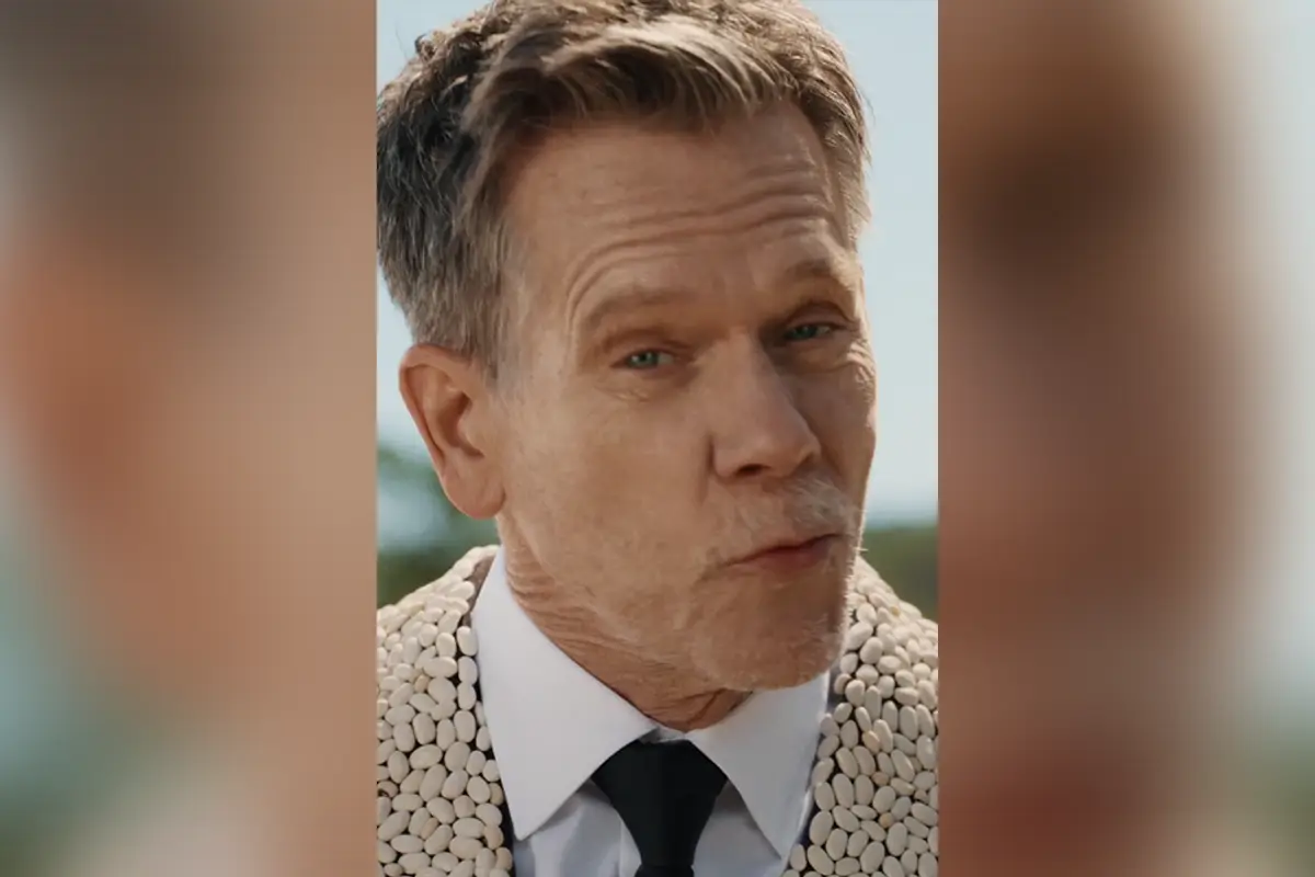 Kevin Bacon changes his name to "Kevin Bean," dons a bean suit in the latest vegan propaganda video