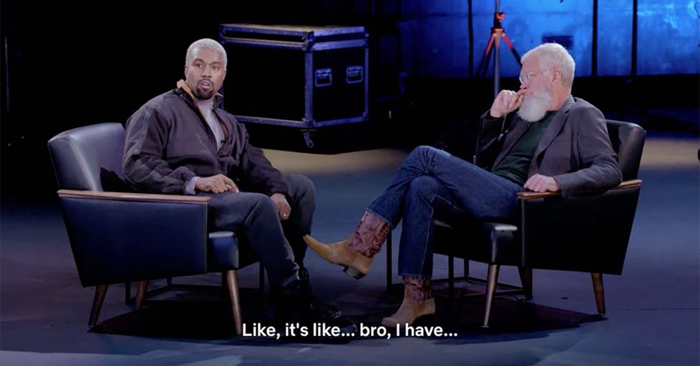 David Letterman Educated by Kanye West on Being a Trump Supporter in America