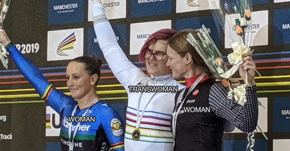 Transwoman Cyclist Takes Gold in Female Championship Event, Disses Silver Medalist