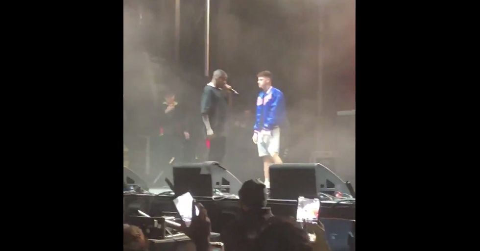Rapper YG Calls Trump Fan on Stage to Denounce Donald Trump. The Young Man Refuses.