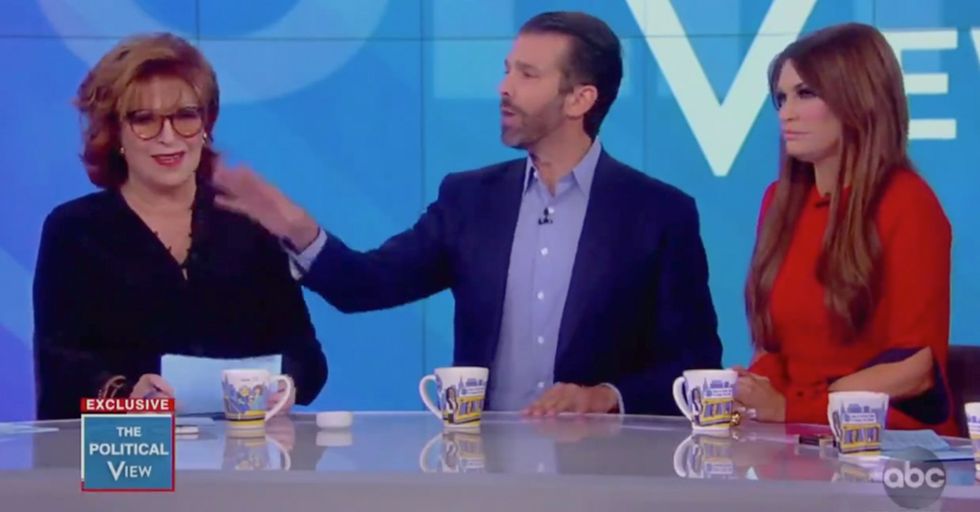 Donald Trump Jr. on The View: "Joy, you wore blackface. Whoopi, you defended Roman Polanski'