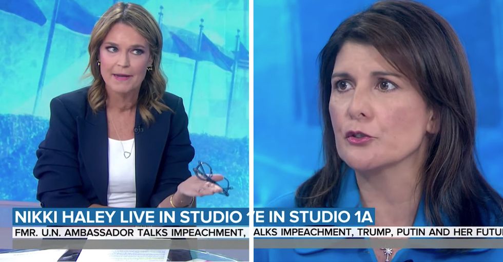 Savannah Guthrie of NBC News Grills Nikki Haley about Trump. If Only She Could Dig into Epstein Coverup
