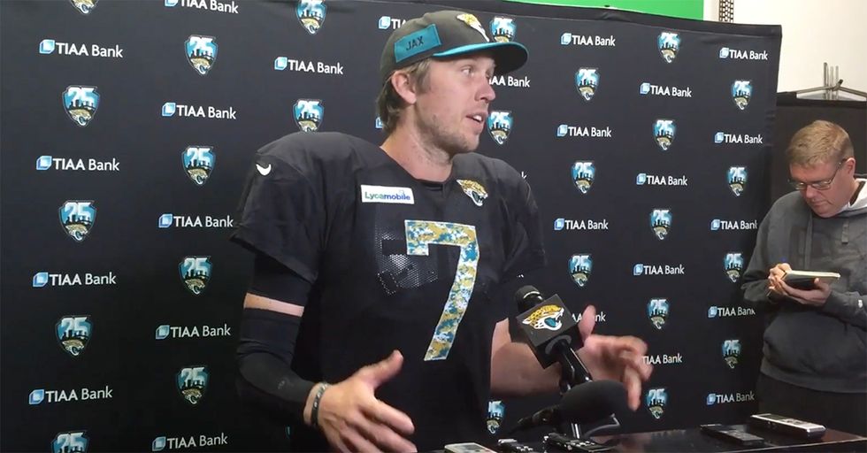 NFL's Nick Foles Returns from Injury with Passionate Message on Christ [VIDEO]