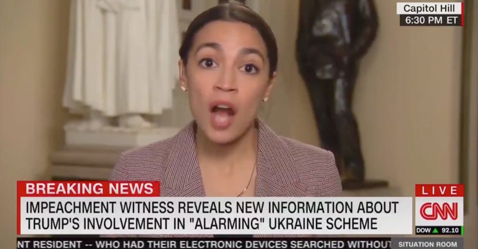 Alexandria Ocasio-Cortez Basically Admits Impeachment is About Preventing Trump's Re-election