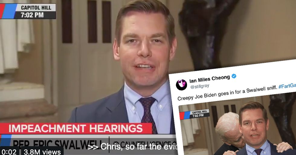 Eric Swalwell Appears to Fart on Live TV, Prompting #FartGate to Trend. It is Spectacular.