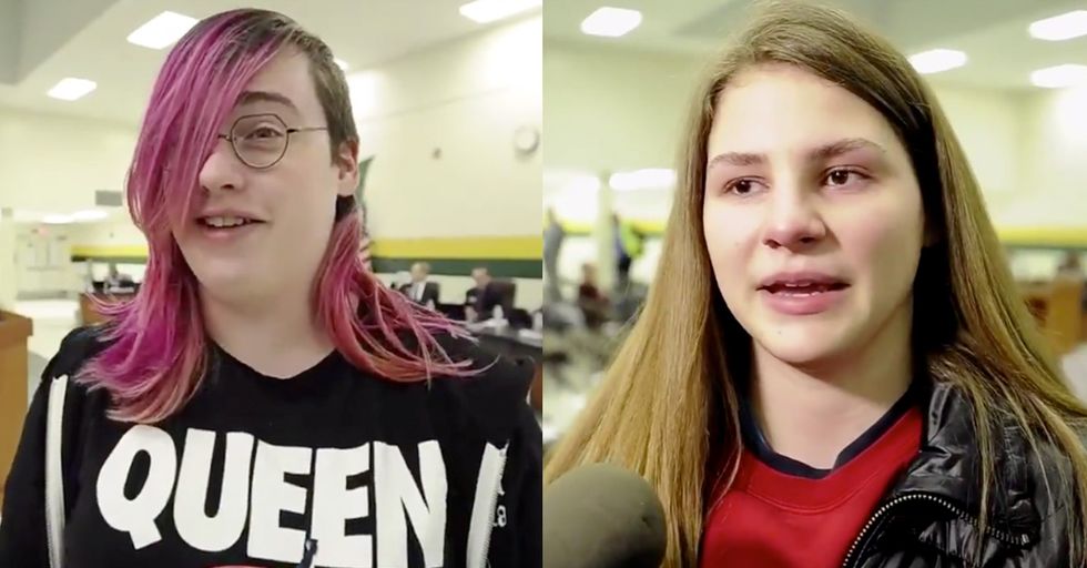 School Allows Transgenders into Girls' Locker Rooms. Trans Student Celebrates, Girl Fights Tears.