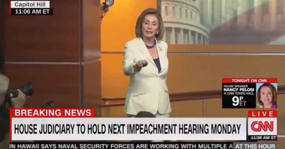 Reporter Asks Pelosi if She "Hates Trump." She Launches into a Tirade.