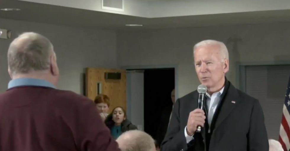 Voter Confronts Biden for Son's Ukraine Involvement. Biden Unleashes a Nasty Attack