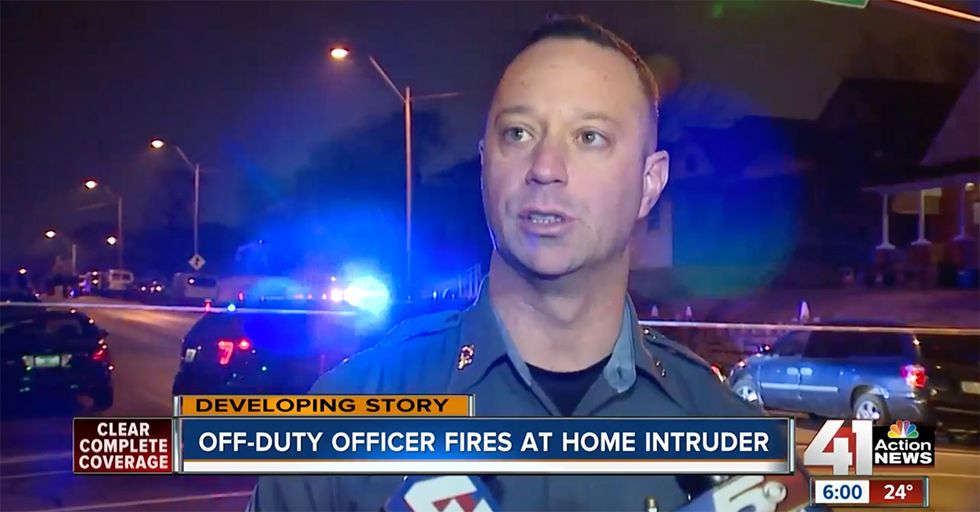 Kansas City: Intruder Breaks into the Home of an Off-Duty Police Officer