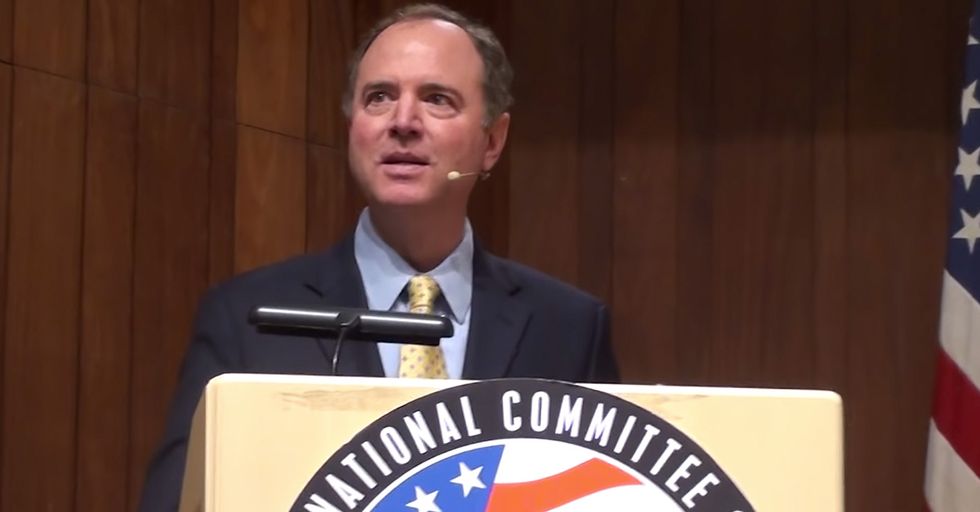Adam Schiff's Speech is Interrupted by Chorus of Boos