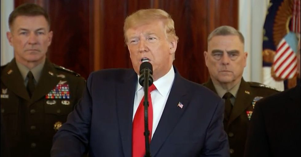 Donald Trump Drags Obama in Press Conference on Iran 'Retaliation'