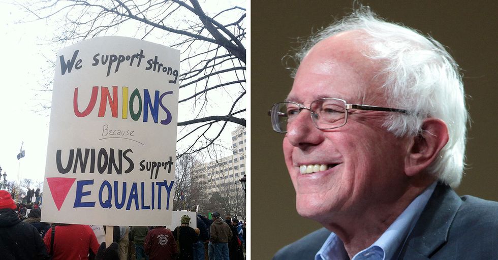 Bernie Sanders Vows to Ban 'Right-to-Work' State Laws