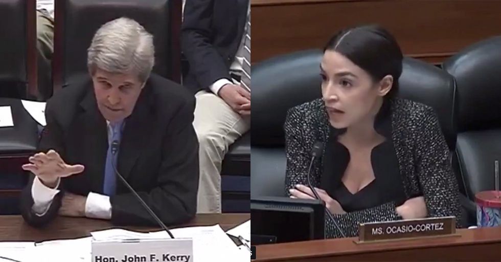 AOC and John Kerry Join Forces, Try to Scare You in Supporting Their Efforts for 'Climate Change'