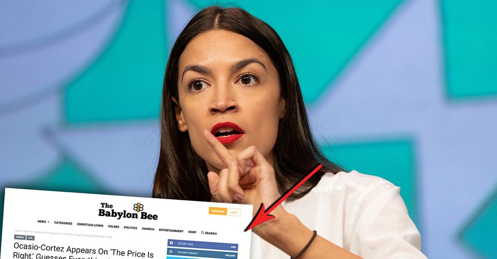 'Babylon Bee' Mocks Alexandria Ocasio-Cortez with 'Price is Right' Article