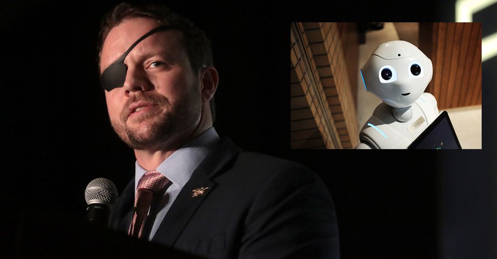 Dan Crenshaw Takes Shots at CNN 'White Robots are Racist' Story