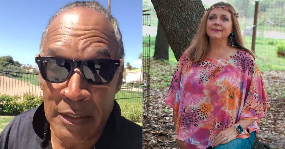 Irony Overload: OJ Simpson Thinks 'Tiger King's' Carole Baskin Killed Her Husband
