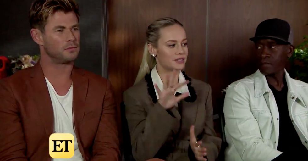 WATCH: Chris Hemsworth Nettles the Easily Triggered Brie Larson