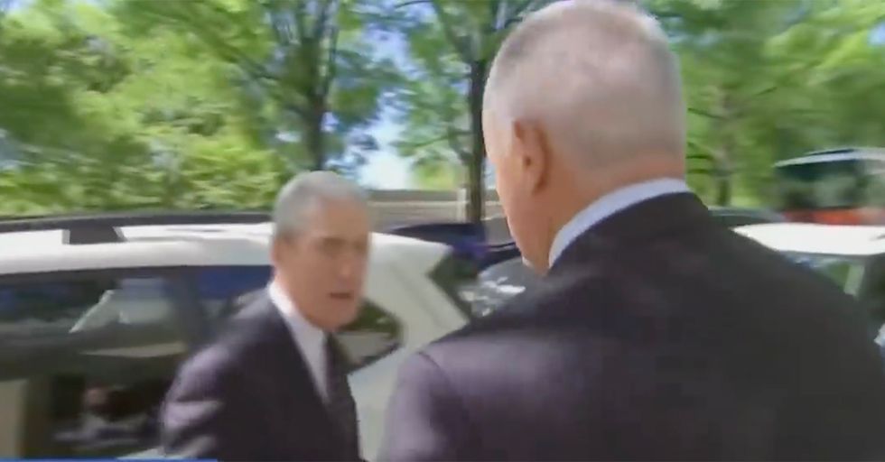 MSNBC Harasses Robert Mueller Outside his Church on Easter