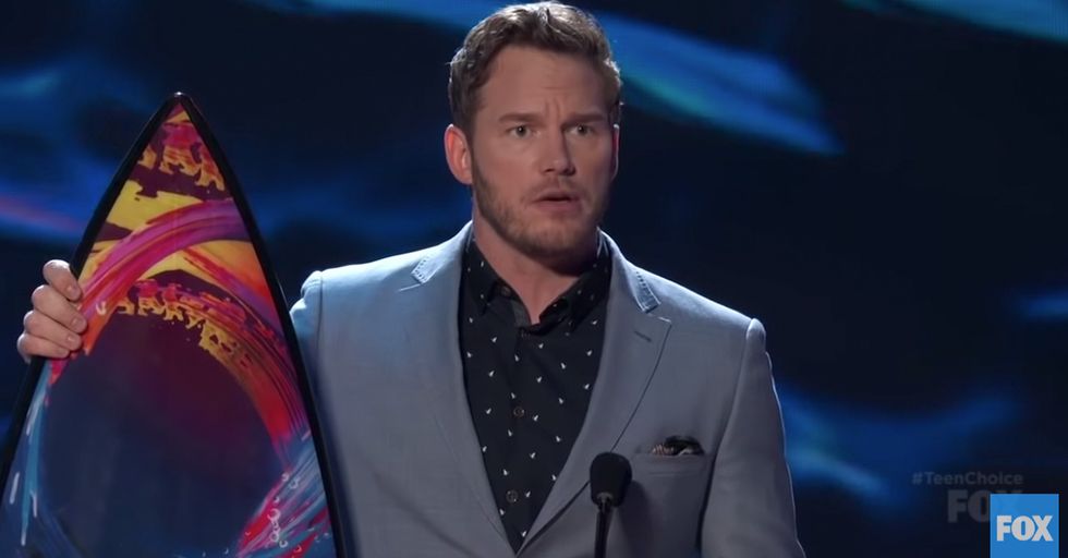 Chris Pratt Tells Teen Choice Awards Why He Always Thanks God