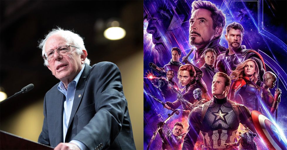 Bernie Sanders has the Dumbest 'Avengers Endgame' Hot Take