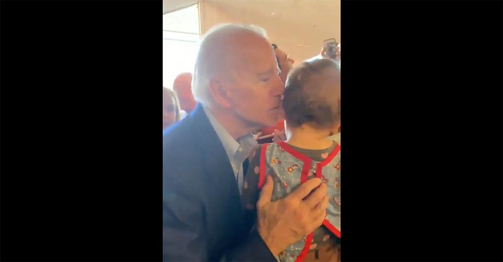 Joe Biden Celebrates Super Tuesday by Sniffing a Baby [VIDEO]
