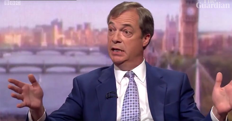 WATCH: Nigel Farage Shuts Down Obnoxious BBC Reporter