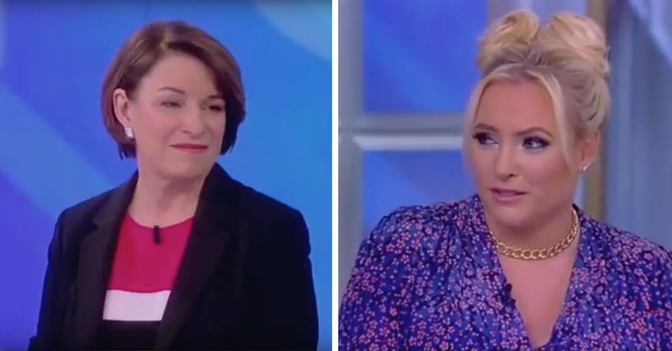 Meghan McCain Grills Amy Klobuchar on Late Term Abortions