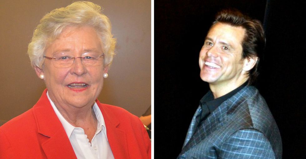 Jim Carrey's 'Artwork' Depicts Alabama Governor Being Aborted
