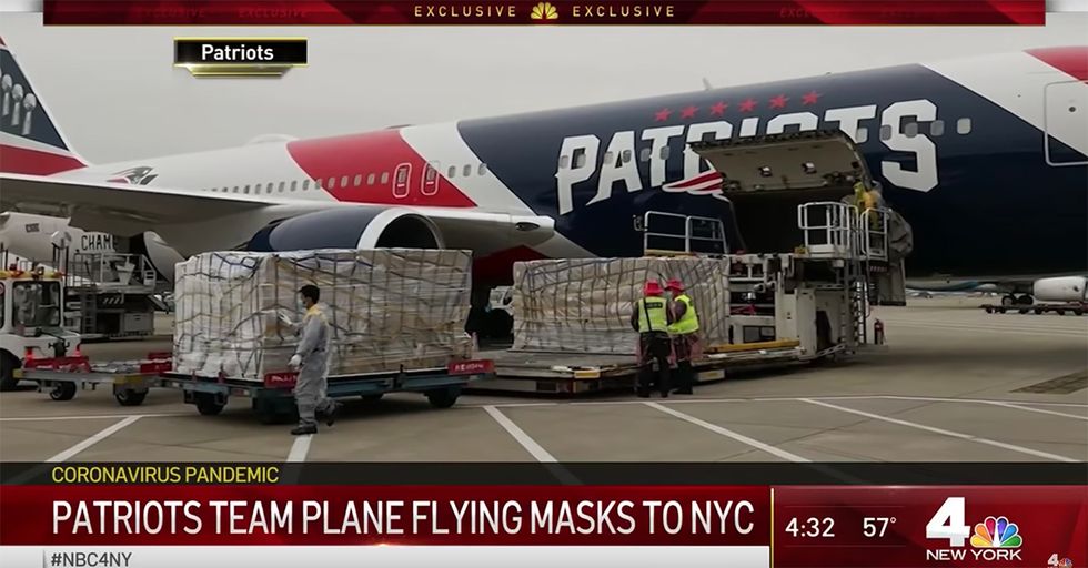 Reporter Attacks Patriots Owner — Who Donated Masks — for Liking Trump