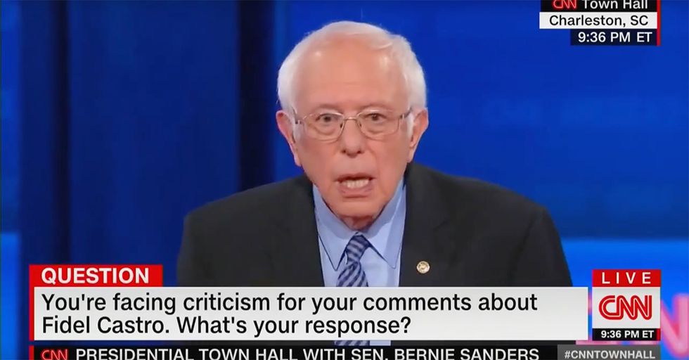 Bernie Sanders Praises Castro - AGAIN - During CNN Town Hall [VIDEO]