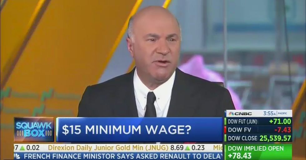Kevin O'Leary Criticizes Bernie Sanders' Plan to Raise Minimum Wage