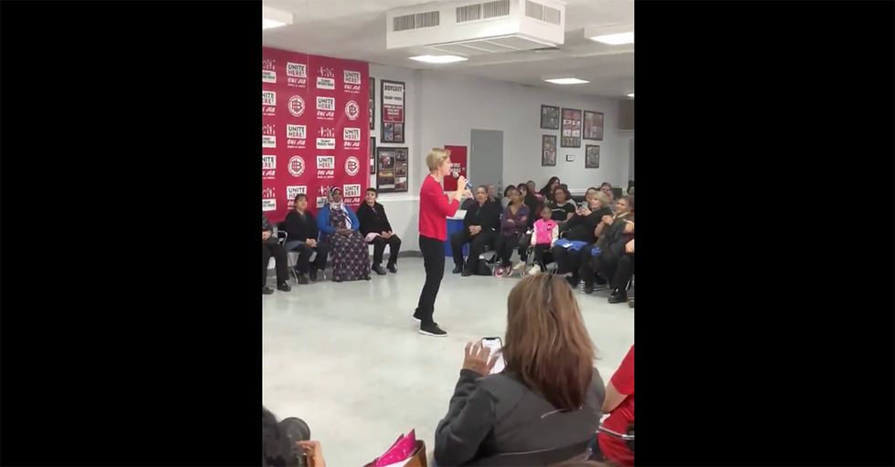 Elizabeth Warren Says if You Need a Mess Cleaned Up, Call a Woman [VIDEO]