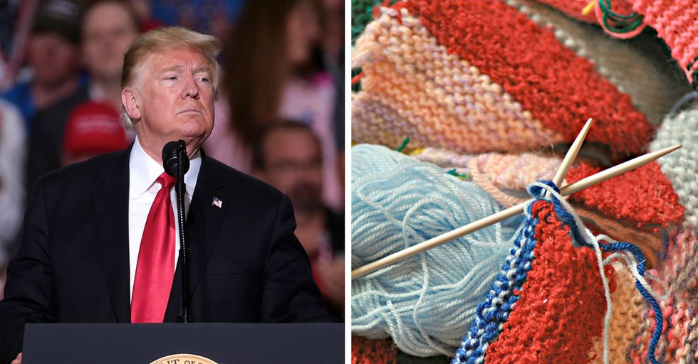 Knitting Website Bans Members from Mentioning 'White Supremacist' Donald Trump