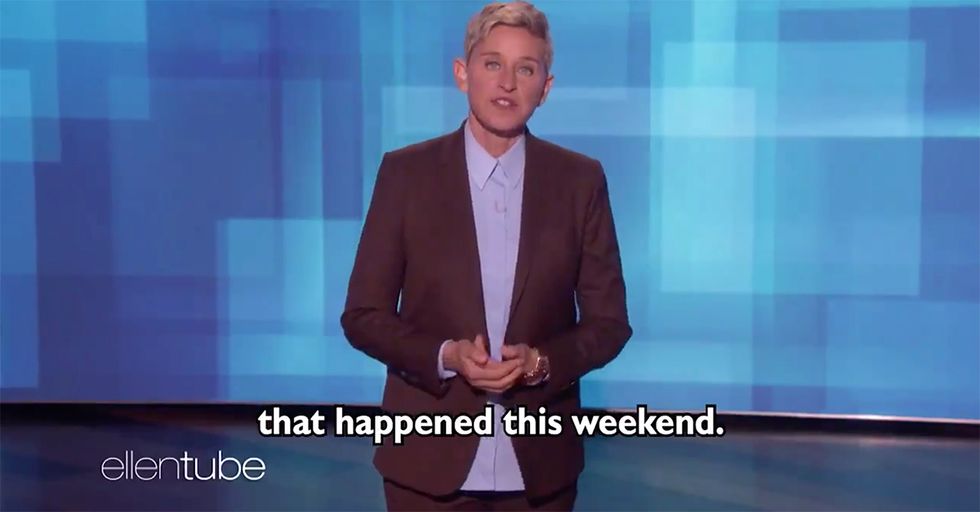 WATCH: Ellen Responds to SJWs Whining that She Met George W. Bush