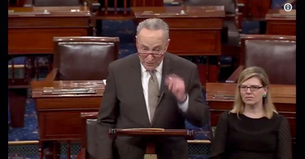 Chuck Schumer is Sad Trump Isn't Reopening the Government. Isn't That Just a Crying Shame?