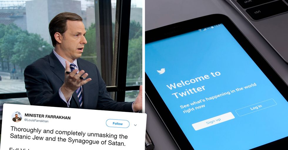 Jake Tapper Uses Farrakhan Tweet to Highlight Twitter's Double Standards