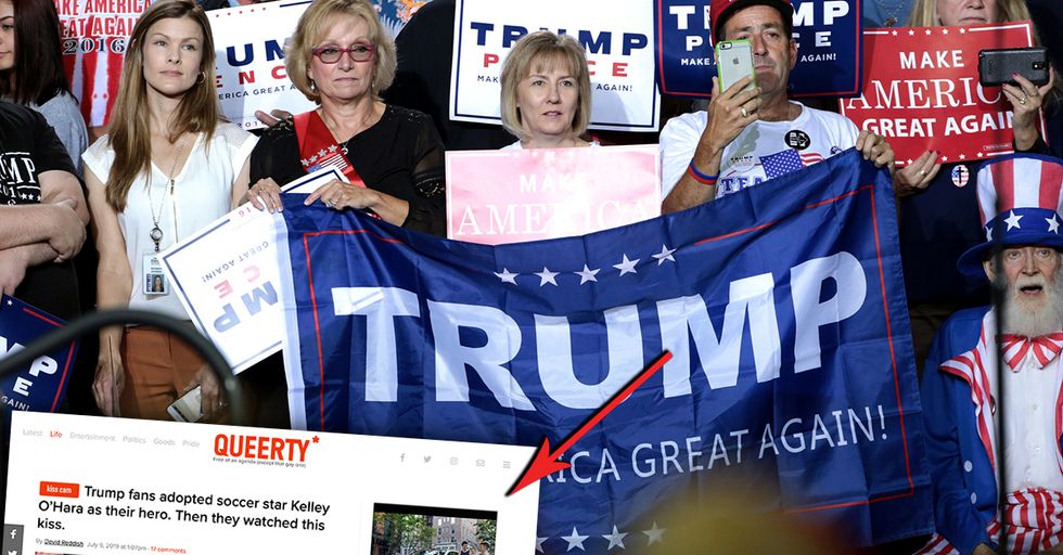 LGBT Publication Accuses Trump Supporters of Hating Lesbian Soccer Star. They Respond