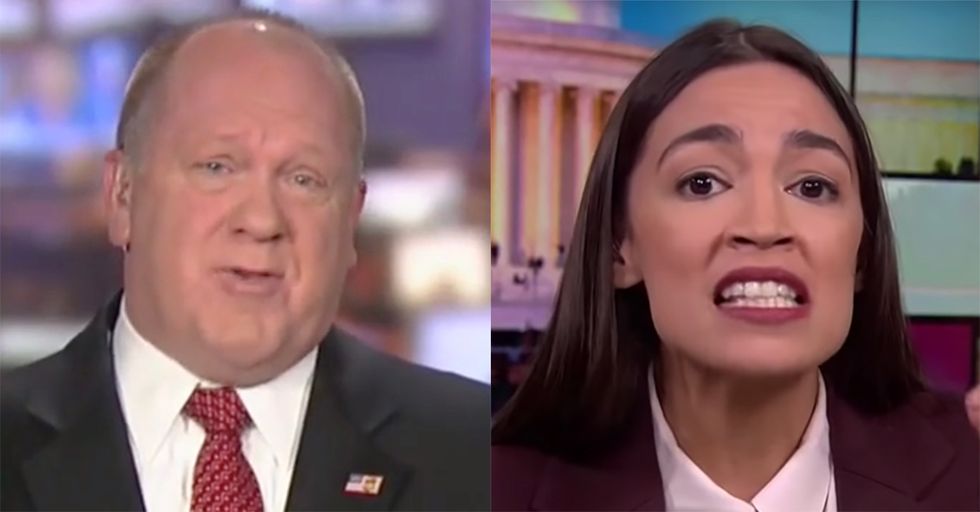 Former ICE Director Thomas Homan Responds to Ocasio-Cortez, Calls Her an "Embarrassment"