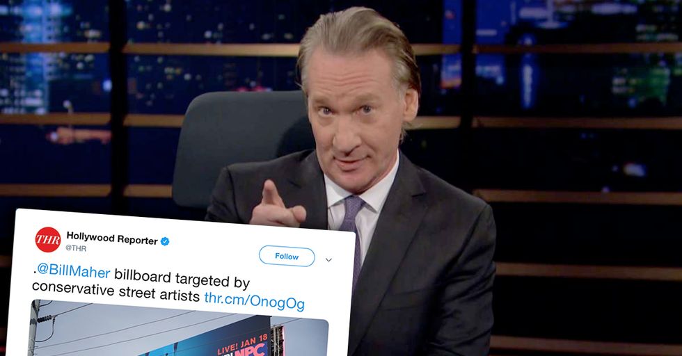 Bill Maher Billboard 'Modified' by Conservative Pranksters