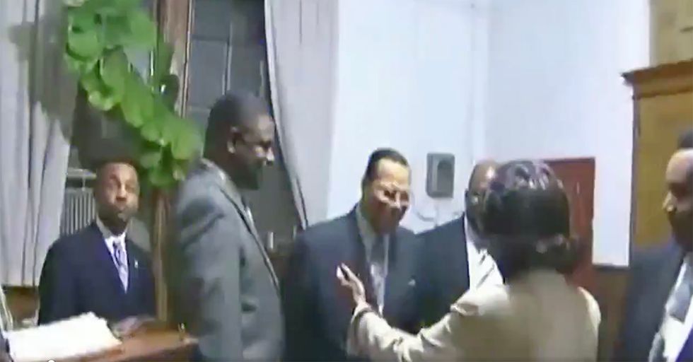 Maxine Waters Hugs it Out with Anti-Semitic Louis Farrakhan