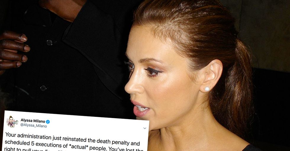 Pro-Abortion Alyssa Milano Speaks Out Against Executing Child Murderers