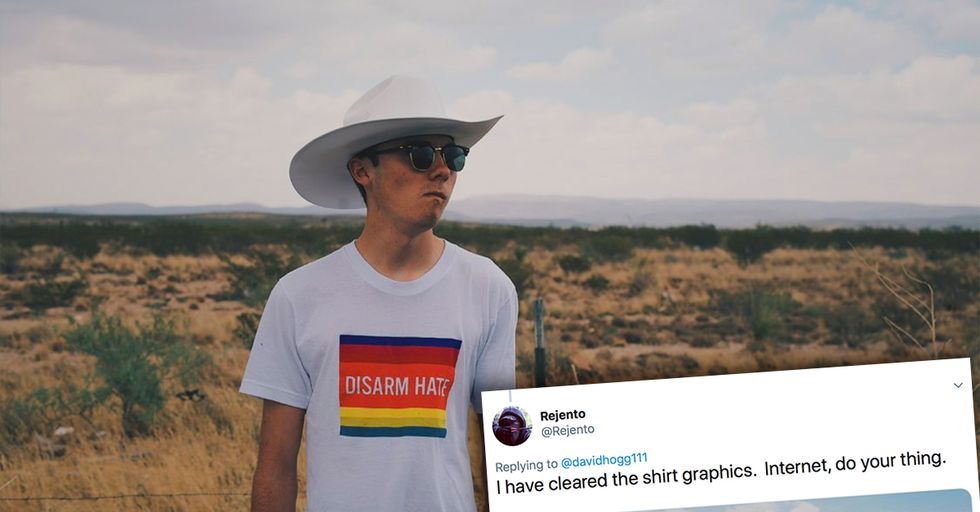 Twitter Trolls Mock David Hogg's Cowboy Hat Picture