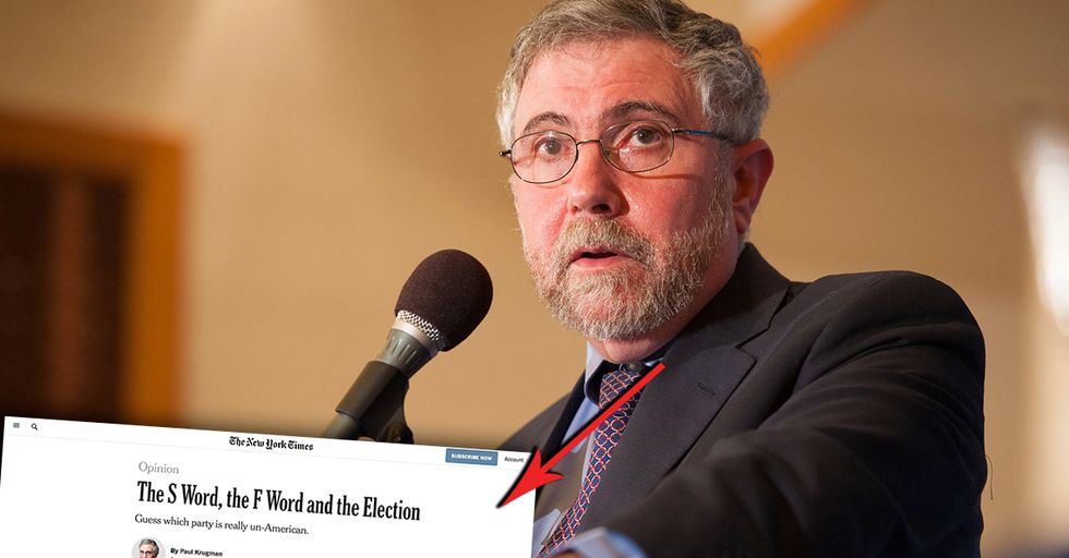 Paul Krugman Claims Republicans are the Un-American Party
