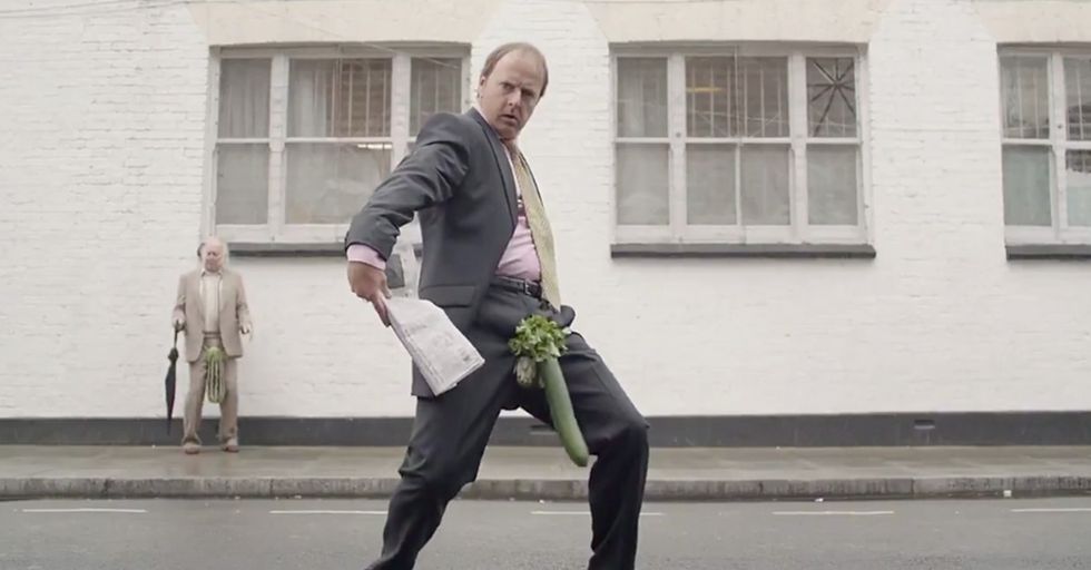 PETA Releases Bizarre Vegetable Fruit Phallic Ad in Efforts to Fight "Toxic Masculinity"