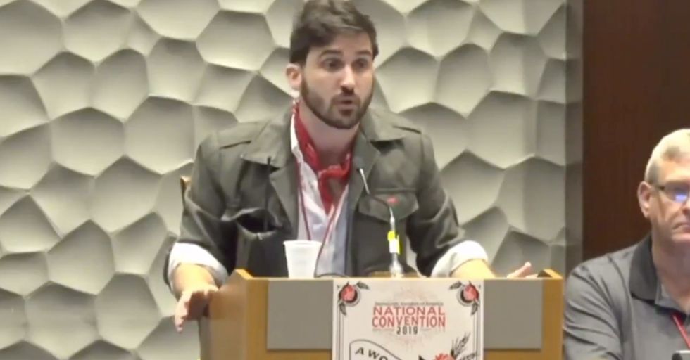 WATCH: Democratic Socialists of America Demonstrate How to Become Human Wieners