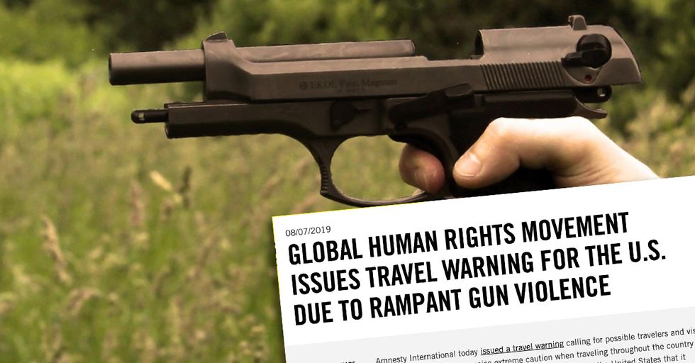 Amnesty International Issues Travel Warning for America due to 'Gun Violence.' They Get Wrecked.