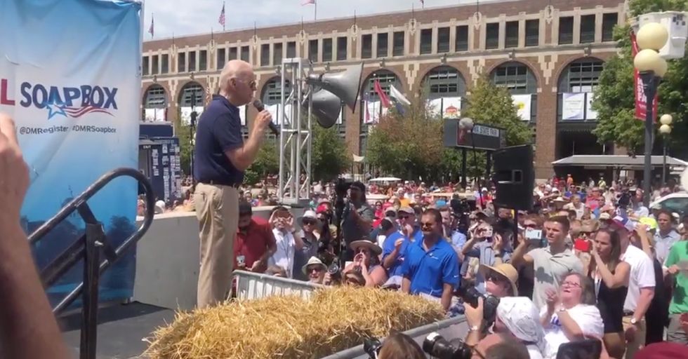 Joe Biden Says 'We Choose Truth Over Facts!' and the Crowd Goes Wild